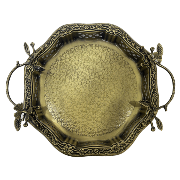 bt6025 سینی گرد طرح دار بزرگ