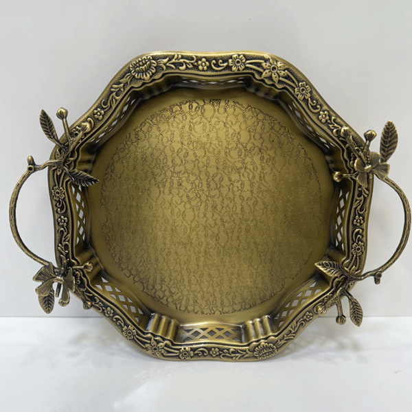 bt6025 سینی گرد طرح دار بزرگ